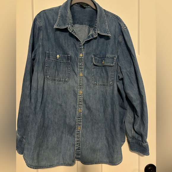 Lauren Jean Co. by Ralph Lauren Cotton Button‎ down shirt. Size 2X - Picture 1 of 5